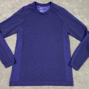 Figs Makato Seamless Underscrub Shirt Men's Large Purple Long Sleeve M22KW1010